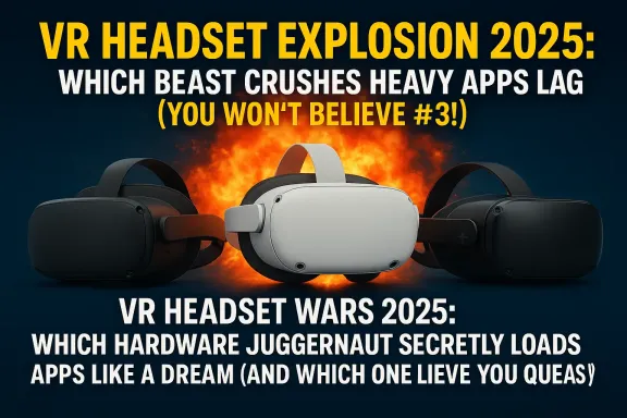 VR Headset Explosion 2025: Which Beast Crushes Heavy Apps Without Lag? (You Won't Believe #3!)