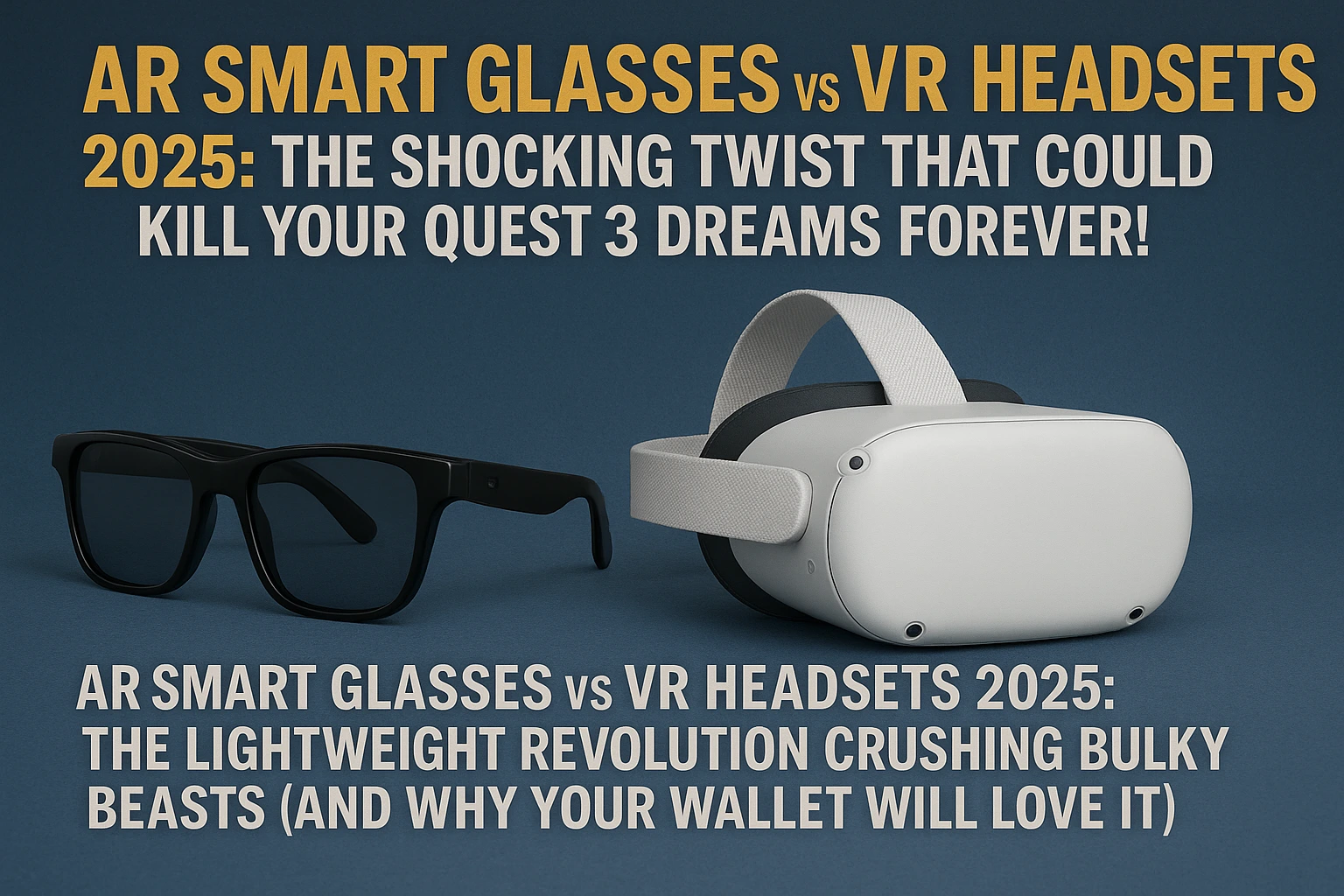 AR Smart Glasses vs VR Headsets 2025: The Shocking Twist That Could Kill Your Quest 3 Dreams Forever!
