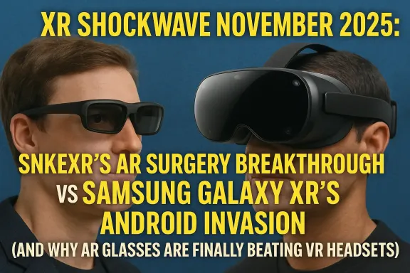 XR Revolution Ignites 2025: SnkeXR AR Glasses + Samsung Galaxy XR Launch