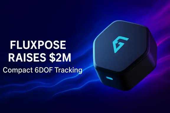 FluxPose VR Tracker Raises $2M: The Future of Compact, 6DOF Full-Body Tracking